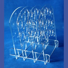 LAPIZES OJOS Expositor con 15 compartimentos de 30 mm de diametro<br>Medidas: 190 x 150 x 200 mm<br>